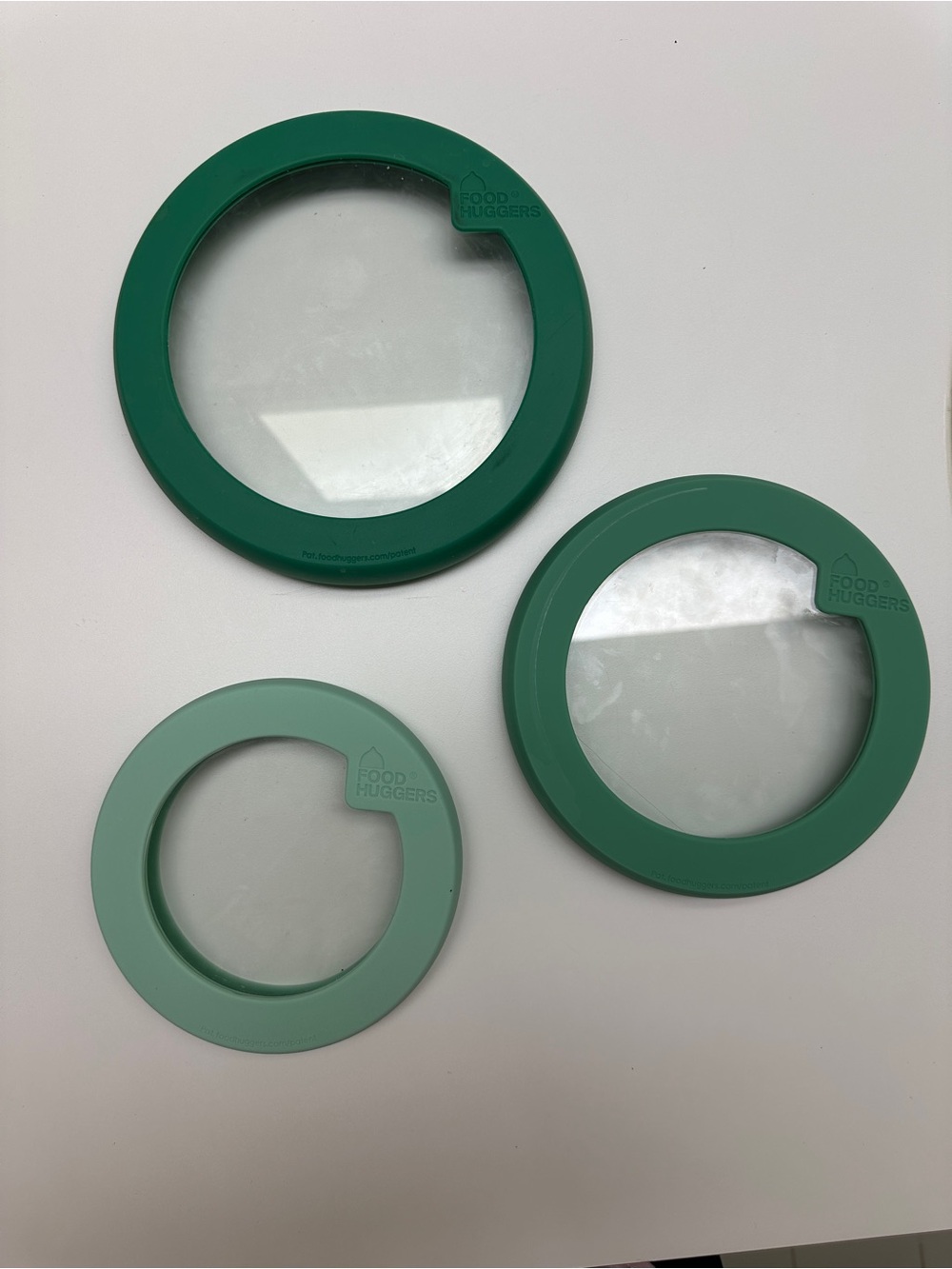 Green Silicone Stretch Food Covers (Set of 3)